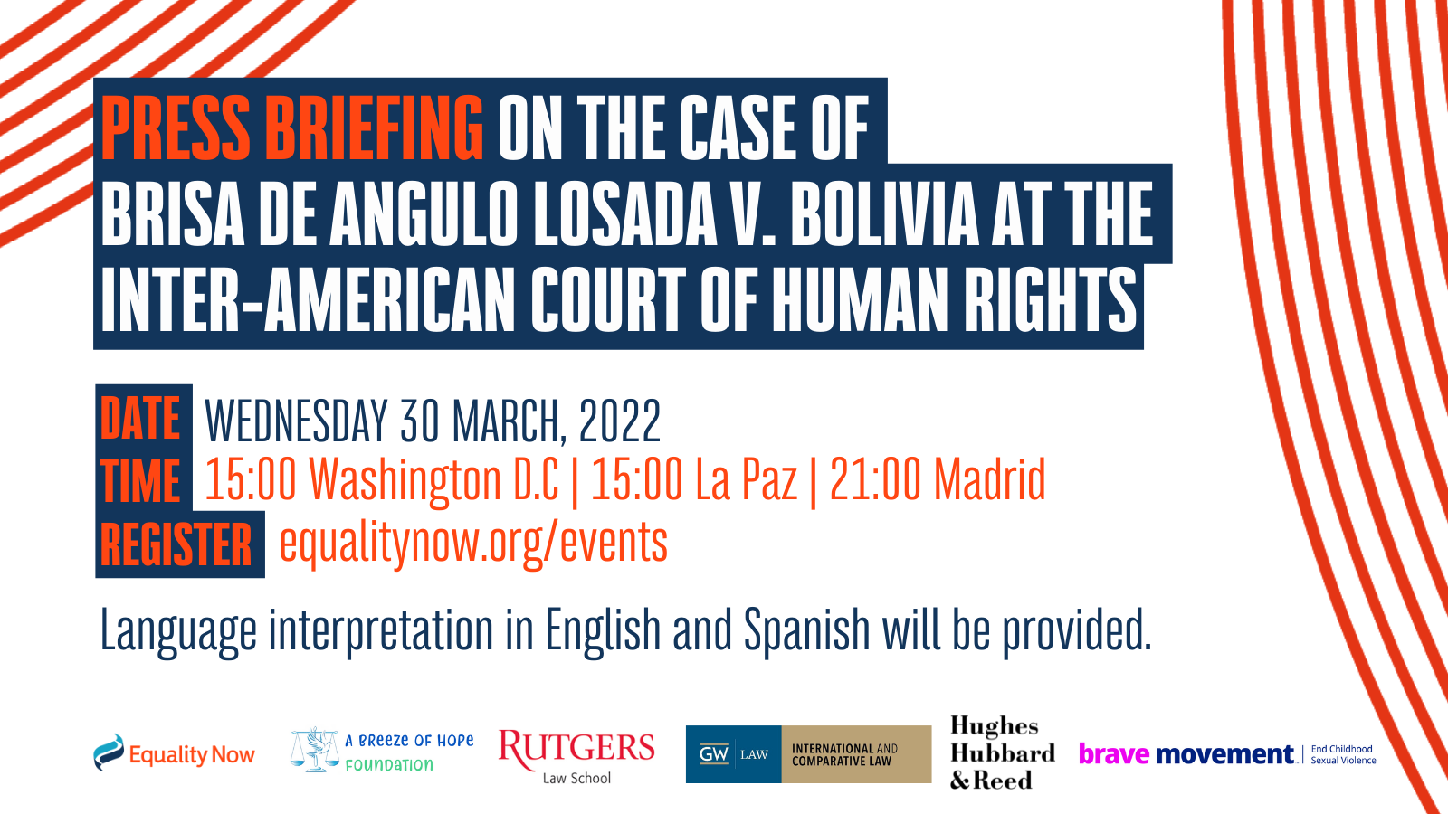 Press Briefing on the Case of Brisa De Angulo Losada v. Bolivia at the Inter-American Court of Human Rights