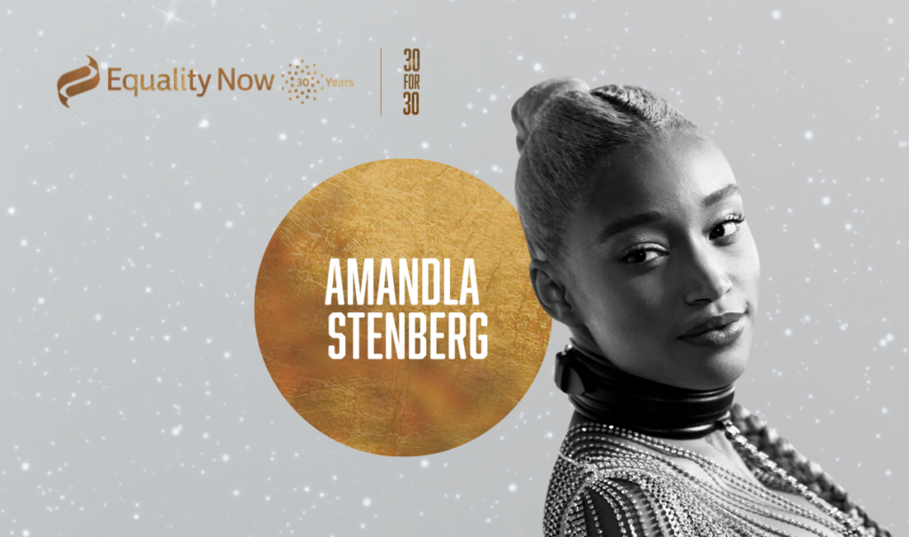 A headshot of Amandla Stenberg