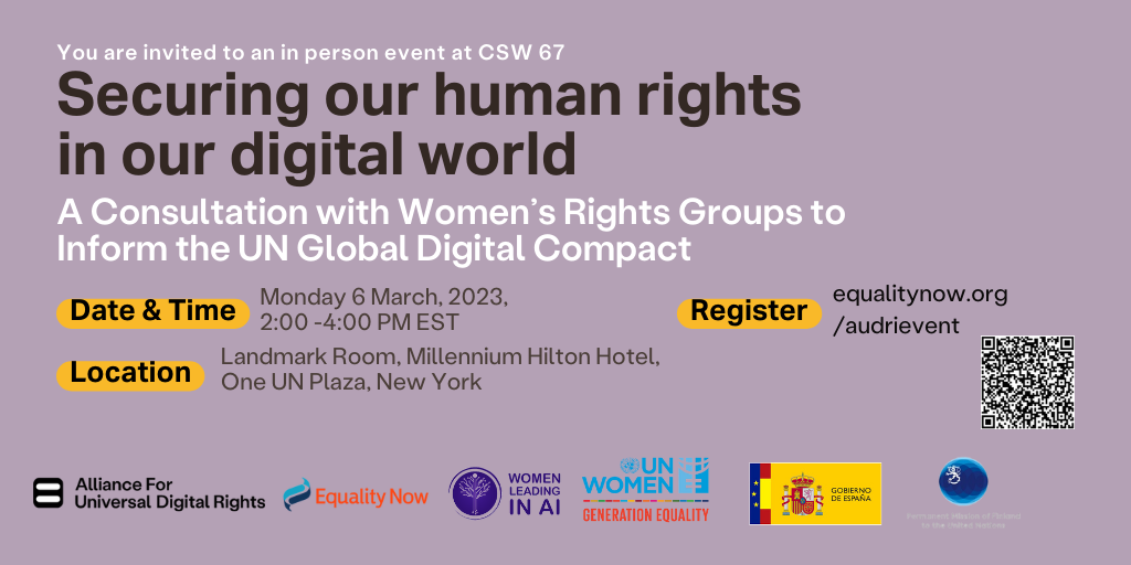 Securing Our Human Rights In Our Digital World Informal Consultation